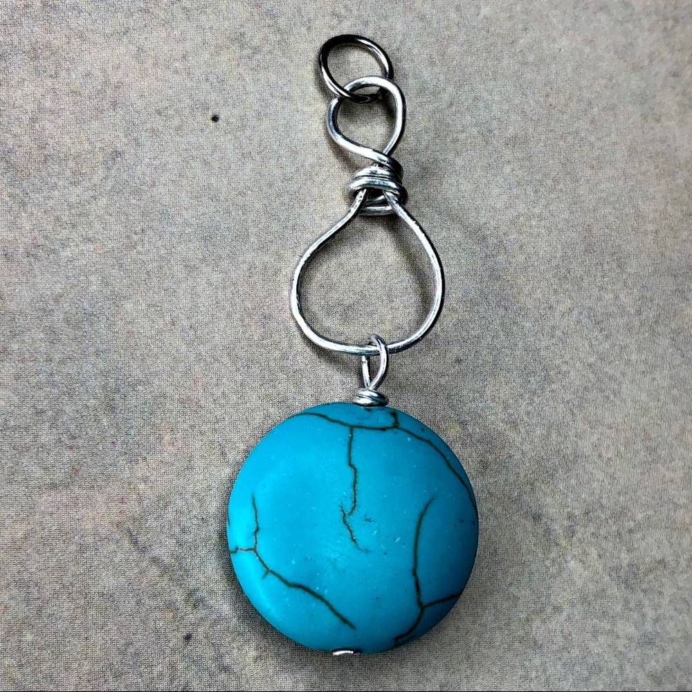 Sterling Silver Magnesite Pendant